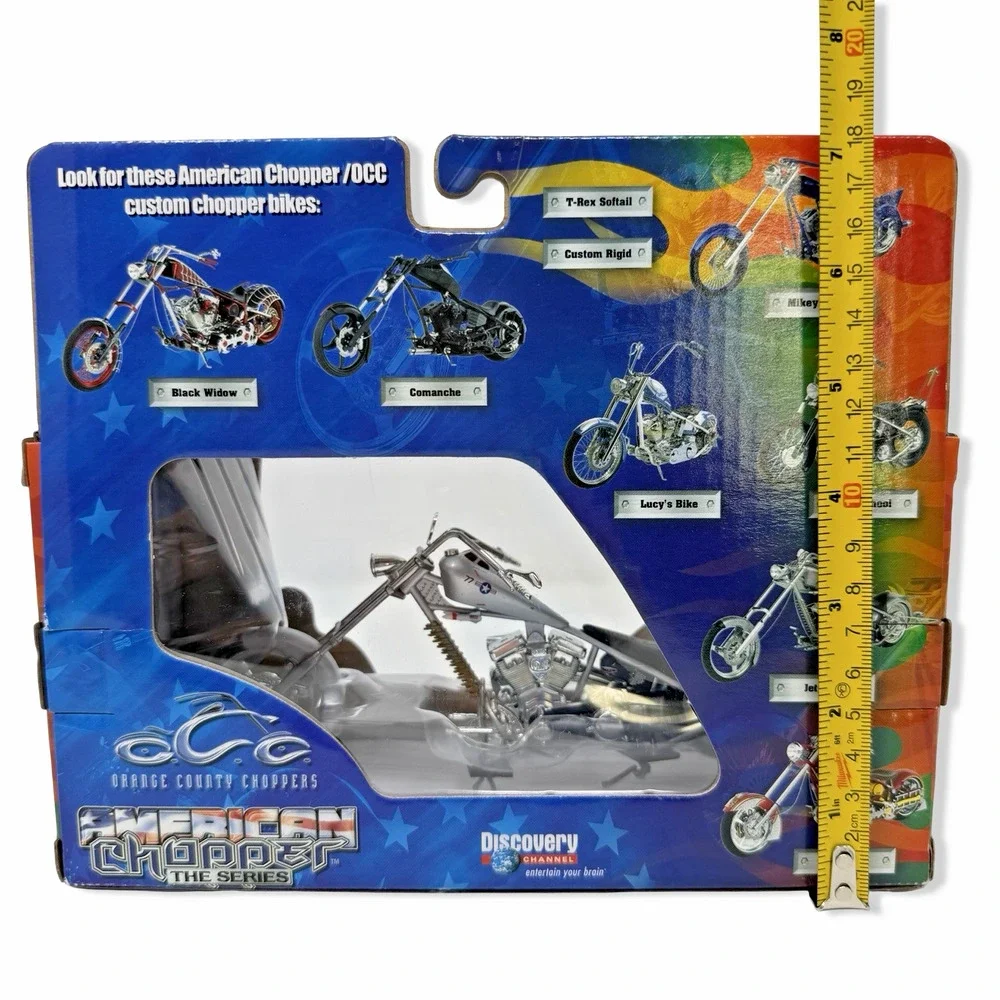 2004 Orange County Choppers Diecast 1:18 American Chopper Chrome Jet Bike Read